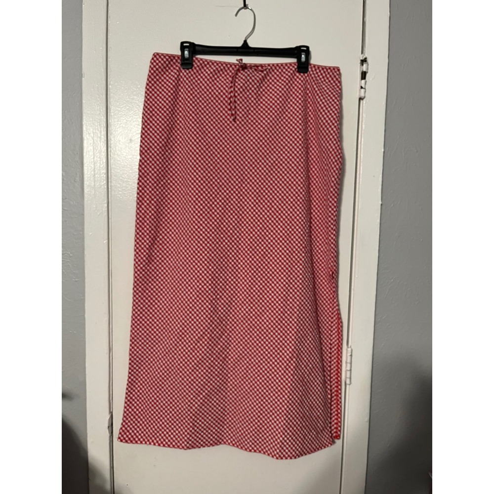 wild fable Red and White Maxi Skirt